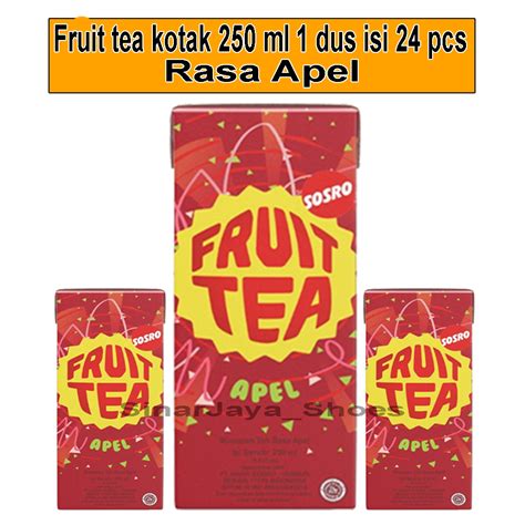 Jual Fruit Tea Sosro Kotak Apel 250 Ml 1 Dus Isi 24 Pcs Shopee Indonesia