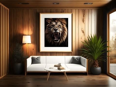 Lion Poster - Etsy