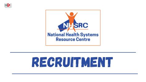 NHSRC New Delhi Recruitment HDS Homeopathic Drug Shots