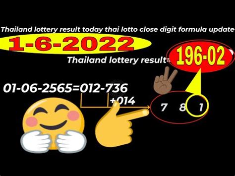 Thailand Lottery Result Today Thai Lotto Close Digit Formula Update