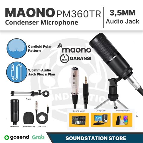 Jual Mic Condenser Maono Au Pm Tr Microphone Original Shopee Indonesia