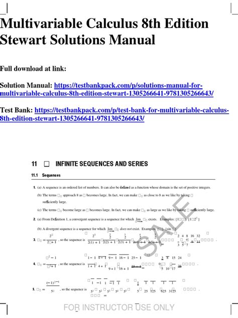 Multivariable Calculus 8th Edition Stewart Solutions Manual 1 Pdf