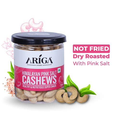 Himalayan Pink Salt Cashews 200g Free Jar And Shipping Ariga Foods