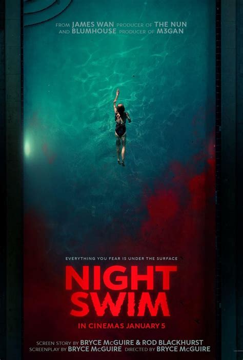 Night Swim Posters The Movie Database Tmdb