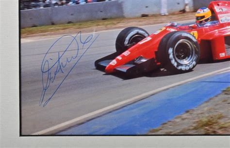 Alboreto A Colour Picture Of Michele Alberto Racing A Ferrari F