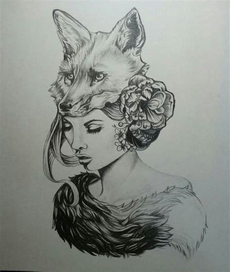 Fox Girl Drawing