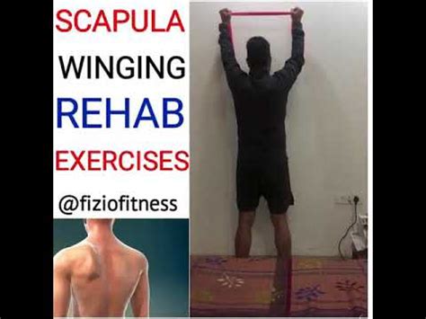 Scapula Winging Banded Rehab Exercises Physio Rehab Youtube