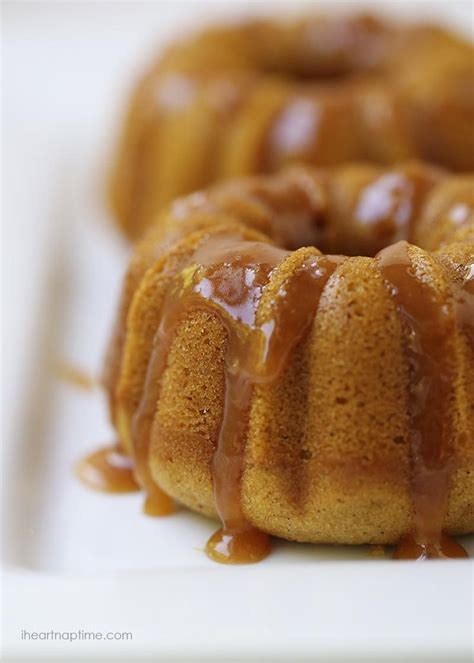 Pumpkin Bundt Cakes With Caramel Sauce I Heart Nap Time Pumpkin