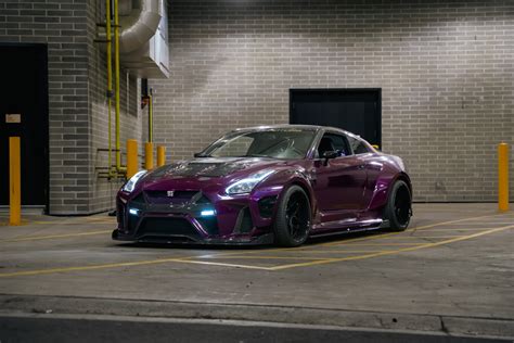 Nissan Gt R R35 Purple Forgelite Rl1 M Wheel Front