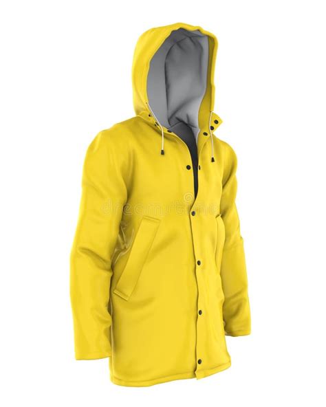 Rain Coat Stock Vector Illustration Of Jacket Hood