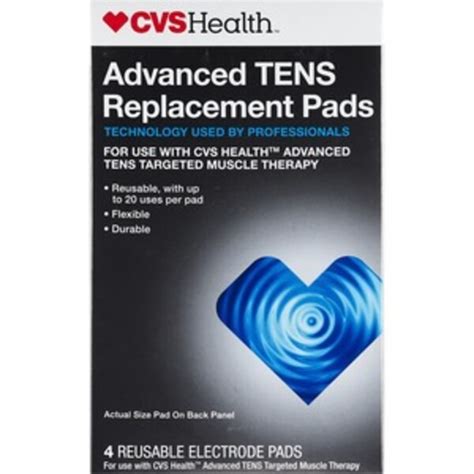 Cvs Health Advanced Tens Replacement Pads 4 Ct Pick Up In Store