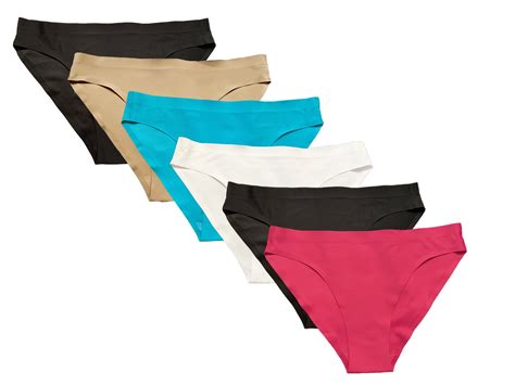 Nabtos Women S Seamless Nylon Bikini Underwear Panties Pack Of