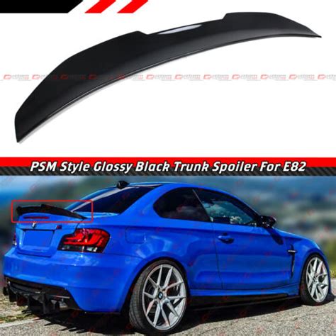 For 2007 2013 Bmw E82 1 Series Coupe Psm Style Glossy Black Trunk