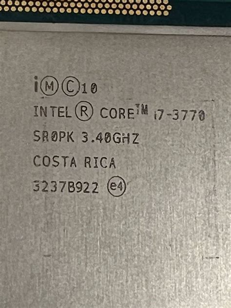 Yahooオークション 中古一応動作確認済 Cpu Intel Core I7 3770 3