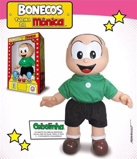 Boneco Turma Da Mônica Cebolinha Tradicional Original Sid Nyl Bonecos