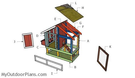 4x8 Chicken Coop Roof Plans | MyOutdoorPlans