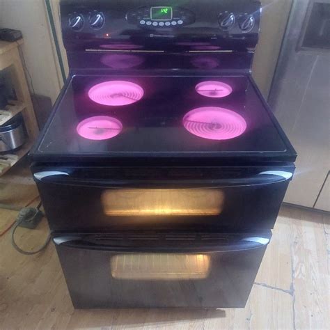 Black Maytag Gemini Glass Top Stove With Self Cleaning Double Ovens For Sale In Phoenix Az