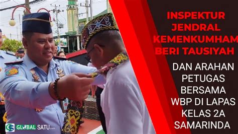 Inspektur Jendral Kemenkumham Beri Tausiyah Dan Arahan Petugas Bersama