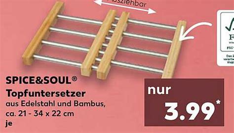 Spice Soul Topfuntersetzer Angebot Bei Kaufland Prospekte De