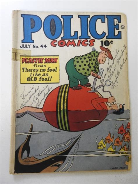 Police Comics 44 1945 GD Condition See Desc Comic Books Golden