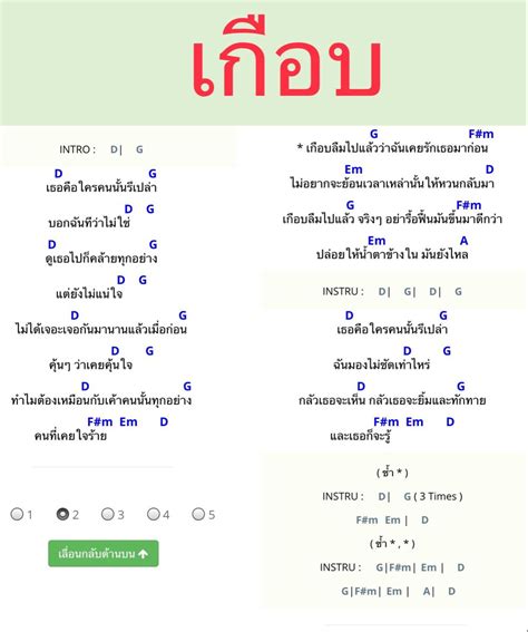 คอร์ดเพลง ไถ่เธอคืนมา ปู พงษ์สิทธิ์ คำภีร์ Artofit