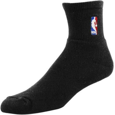 Black NBA Logoman 10-13 Quarter Socks - NBA Store