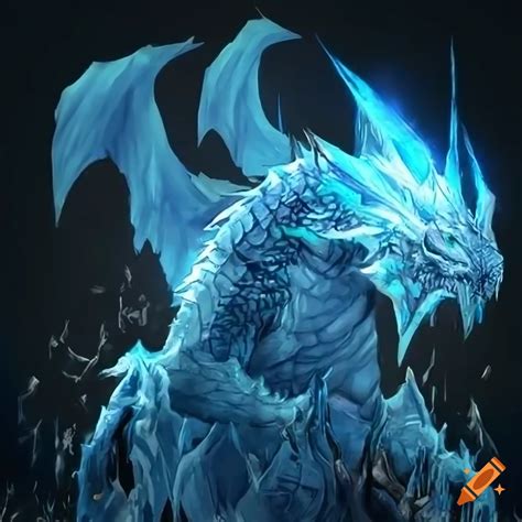 Detailed Ice Dragon In A Medieval Fantasy Setting On Craiyon