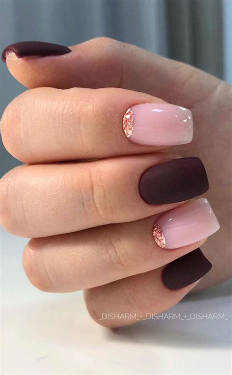 48 Most Beautiful Nail Designs To Inspire You Pink And Plum Nails