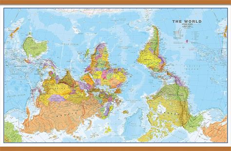 Maps International Enorme Mapa Pol Tico De Pared Del Mundo Al Rev S