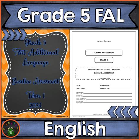 Baseline Assessment Grade 5 English First Additional Language Term 1