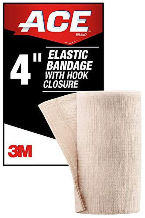 Ace 4 Inch Elastic Bandage With Hook Closure Beige No Clips Great