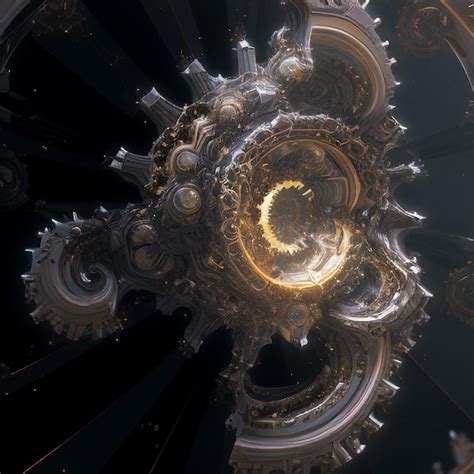 Premium AI Image | A digital art of a clockwork of a clockwork