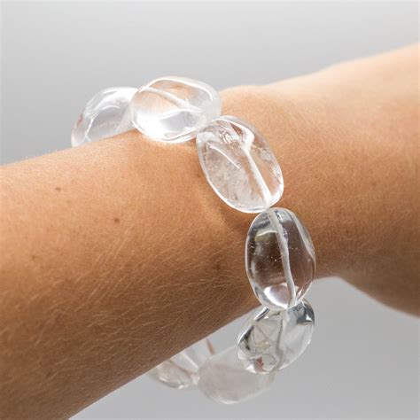 Shop Clear Quartz Large Tumbled Bracelet