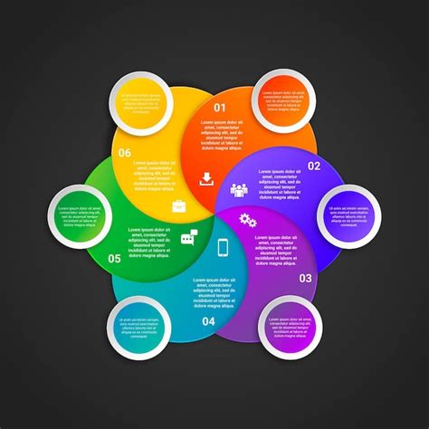 Mod Le D Infographie De Diagramme Circulaire R Aliste Vecteur Gratuite