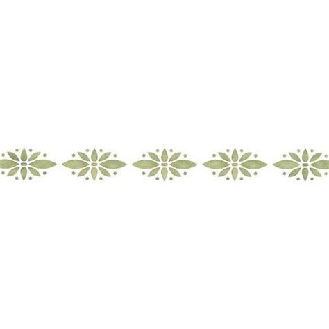 Simple Floral Wall Stencil Border | Floral wall stencil, Wall stencil ...