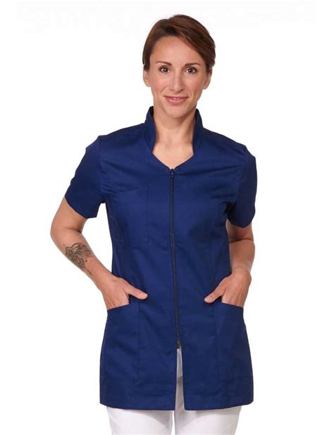 Blouse médicale Femme Bleu marine Camille Lavandie 2617