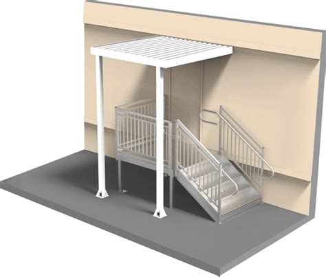 Stair Ramp Canopy Tenant Improvements Upside Innovations