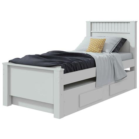 Cama Solteiro Athenas Plus Auxiliar Lopas Branco ByMobille Camicado