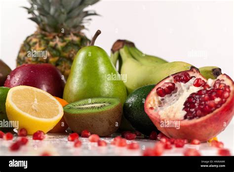 Tropical Fruits Banana Ananas Mango Hi Res Stock Photography And Images