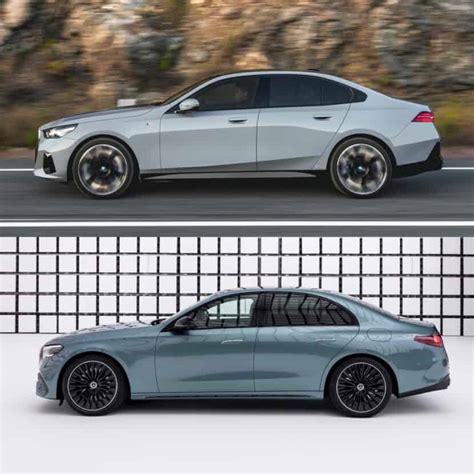 Photo Comparison 2024 BMW 5 Series Vs 2024 Mercedes E Class