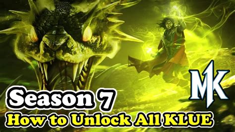 How To Unlock All Klue In Season Mortal Kombat Invasions Season The