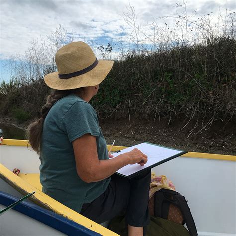 Balade Dessin E En Barque Au Port Des Salines