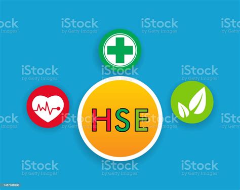 Hse Concept Health Safety Environment Acronym Vector Design Stock Illustration Download Image