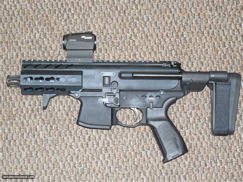 Sig Sauer Mpx K Mm Pistol With Sb Tactical Shooting Brace And Sig