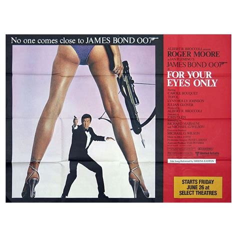 For Your Eyes Only Original British Movie Poster At 1stdibs For