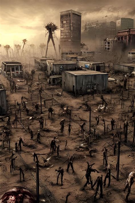 post apocalyptic zombie wasteland : r/aiArt