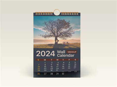 Free Wall Calendar Mockup Psd Set Good Mockups