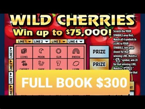 Part Full Book Wild Cherries New York Lottery Scratch Offs Youtube