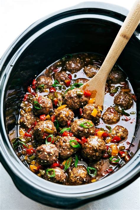 Crockpot Sweet Sour Meatballs Chelsea S Messy Apron