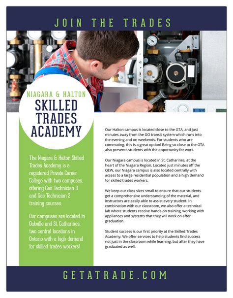 Download The Niagara And Halton Skilled Trades Academy Program Guide